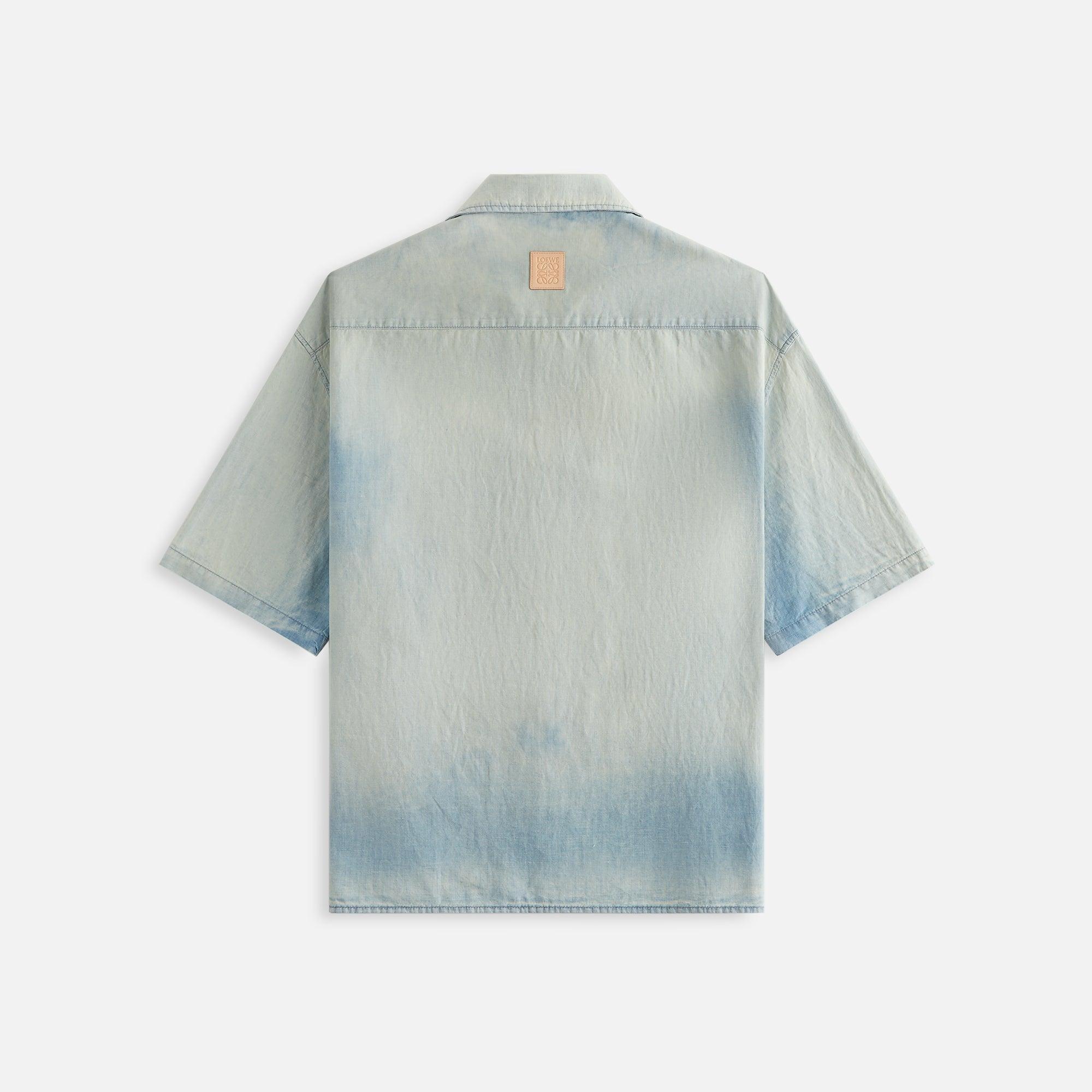 Loewe Short Sleeve Shirt - Bleached Indigo Male Product Image