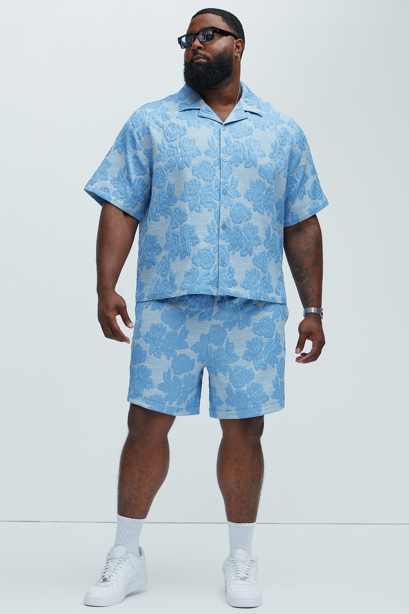 Bartlett Jacquard Shirt - Blue/combo Product Image