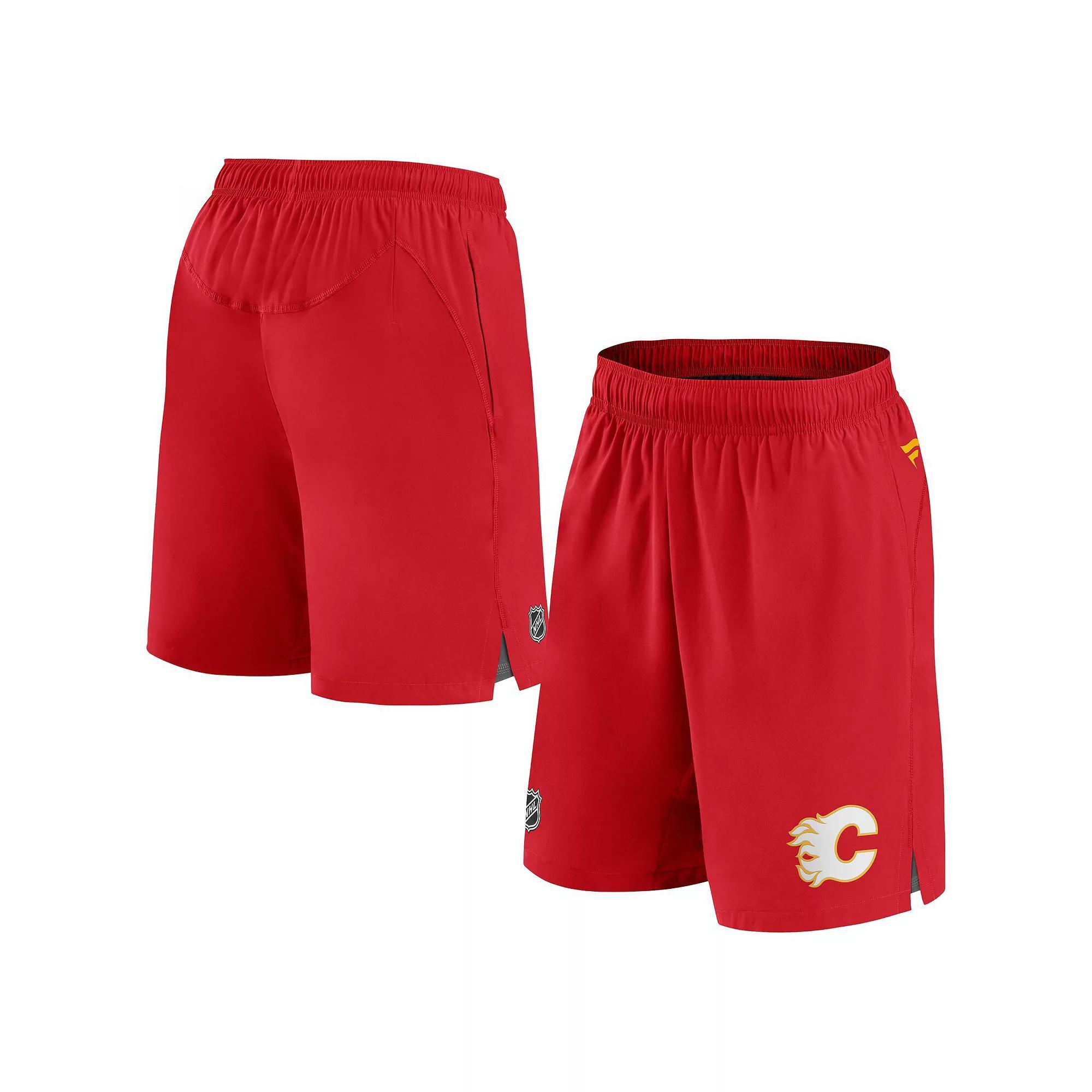 Men's Fanatics Red Calgary Flames Authentic Pro Rink Shorts, Size: 5XL, Flm Red Product Image
