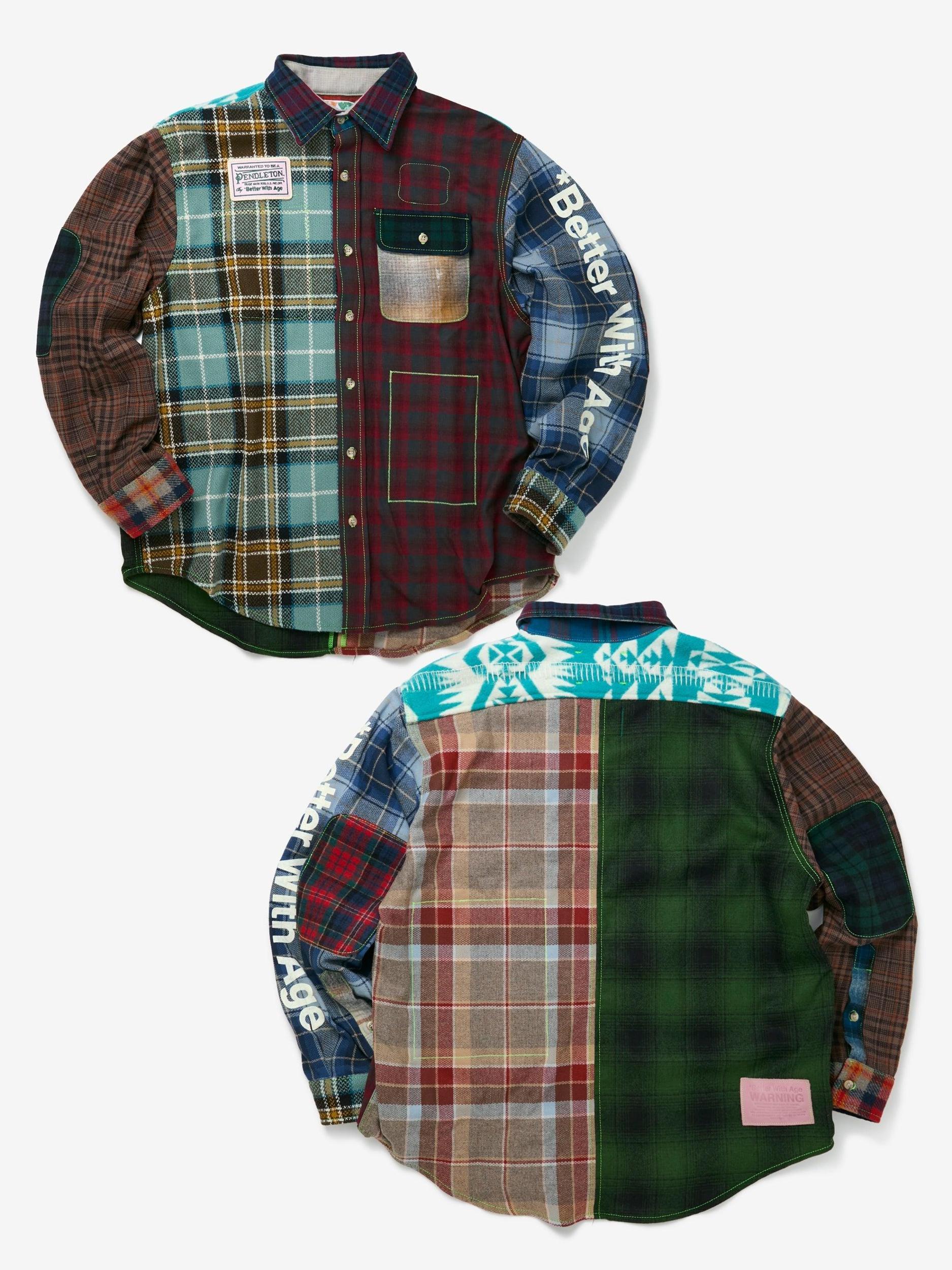 Whitney Reversible Flannel Overshirt (Multi) Product Image