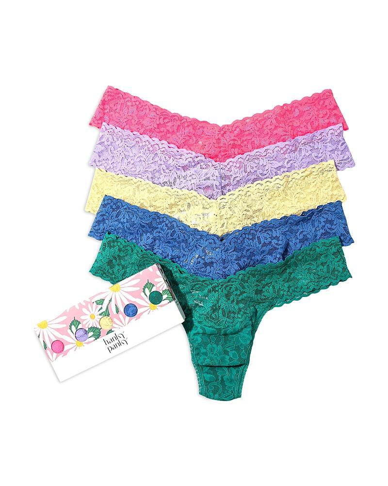 Hanky Panky 5 Low Rise Thongs Multi One Size Product Image