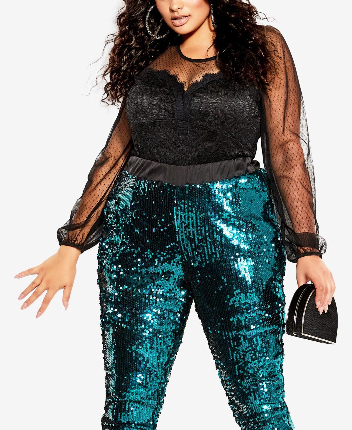 City Chic Womens Lace Party Top Product Image