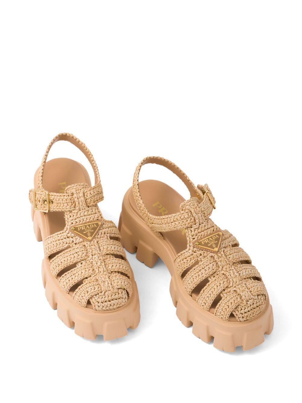 Monolith raffia sandals Product Image