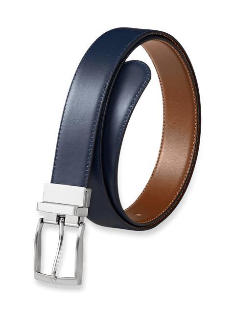 Wayne Reversible Belt - Navy/tan Product Image