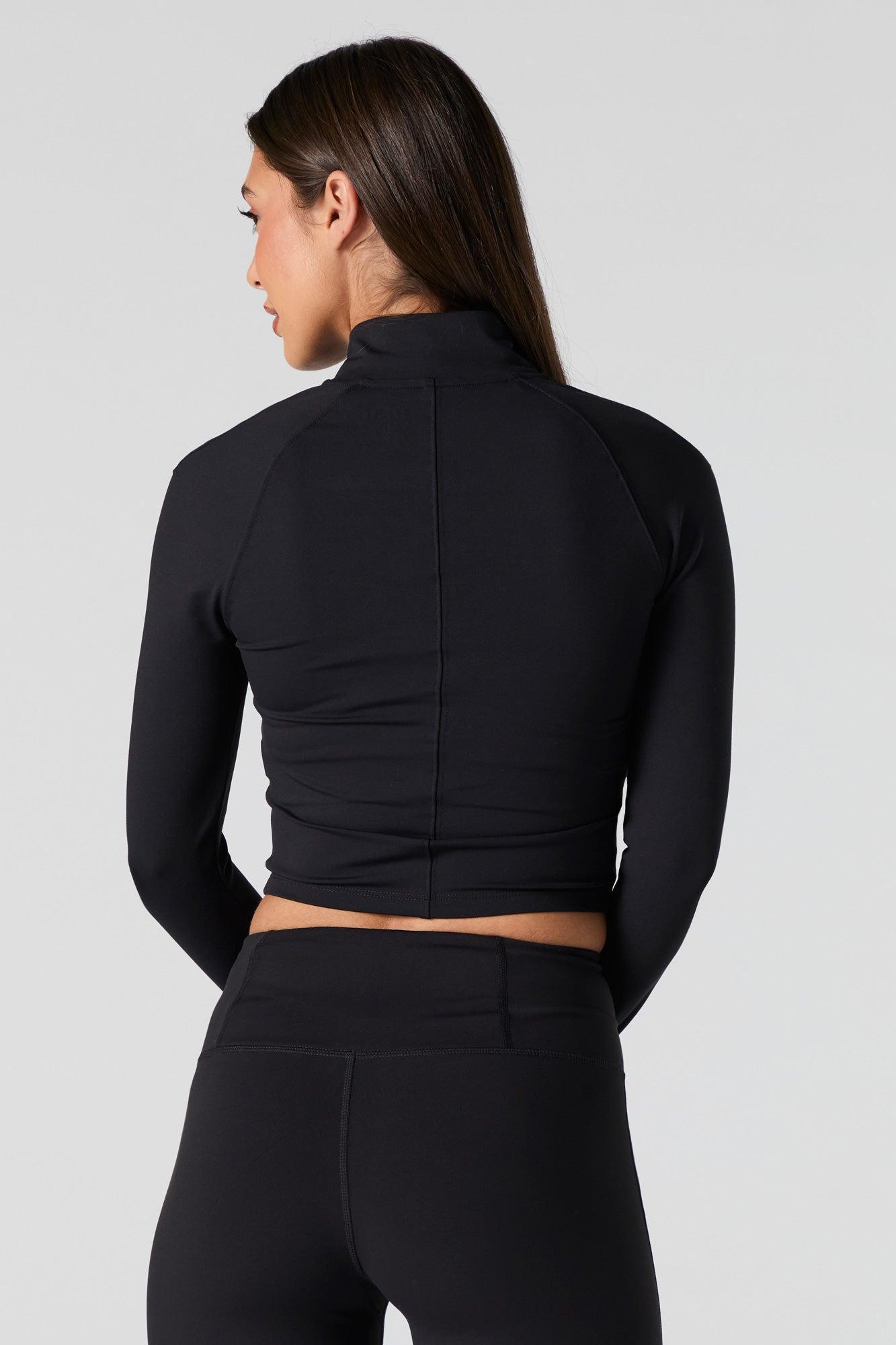Active Mock Zip-Up Long Sleeve Top Female Product Image