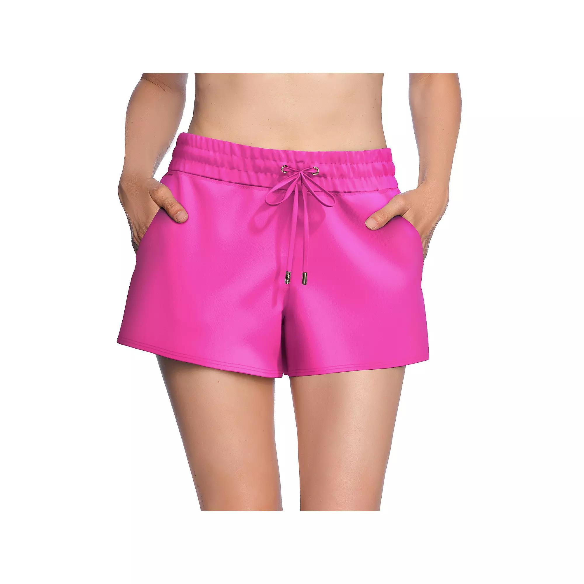 Womens LOFT Woven Board Short with Drawstring Product Image