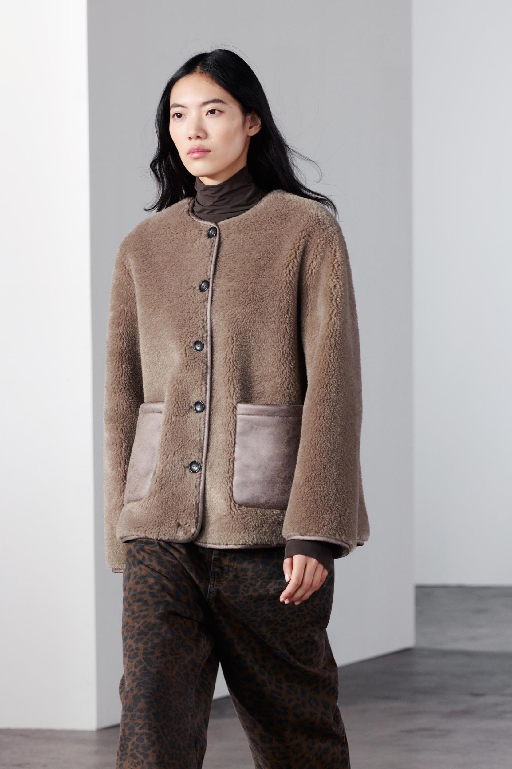 FAUX SHEARLING JACKET ZW COLLECTION Product Image