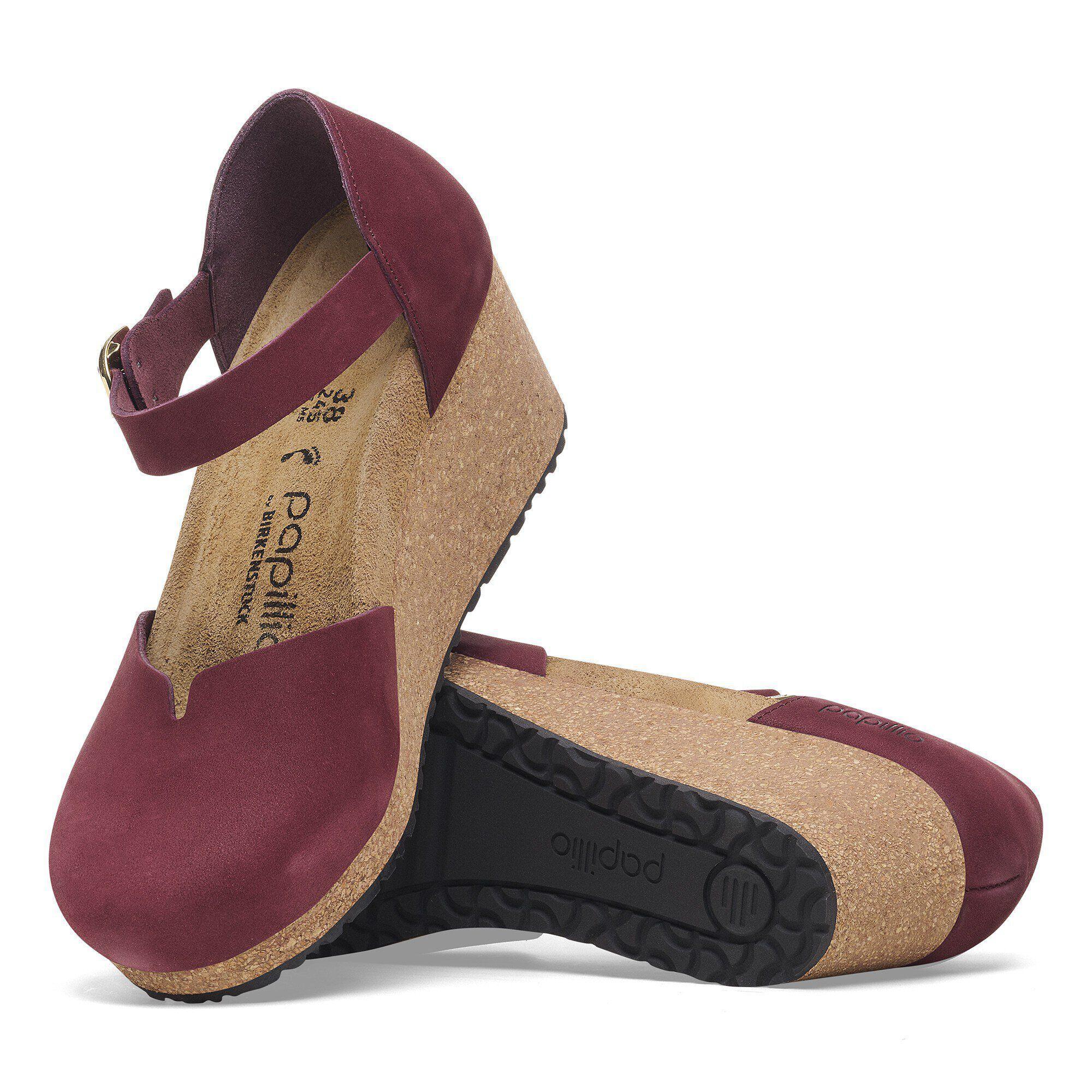 Mary Ring-Buckle Nubuck Leather Zinfandel Product Image