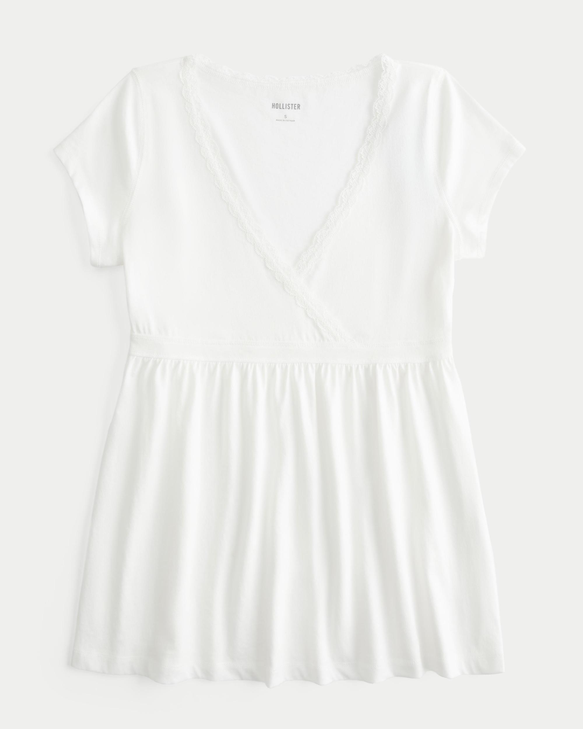 Easy Wrap-Front Babydoll Top Product Image
