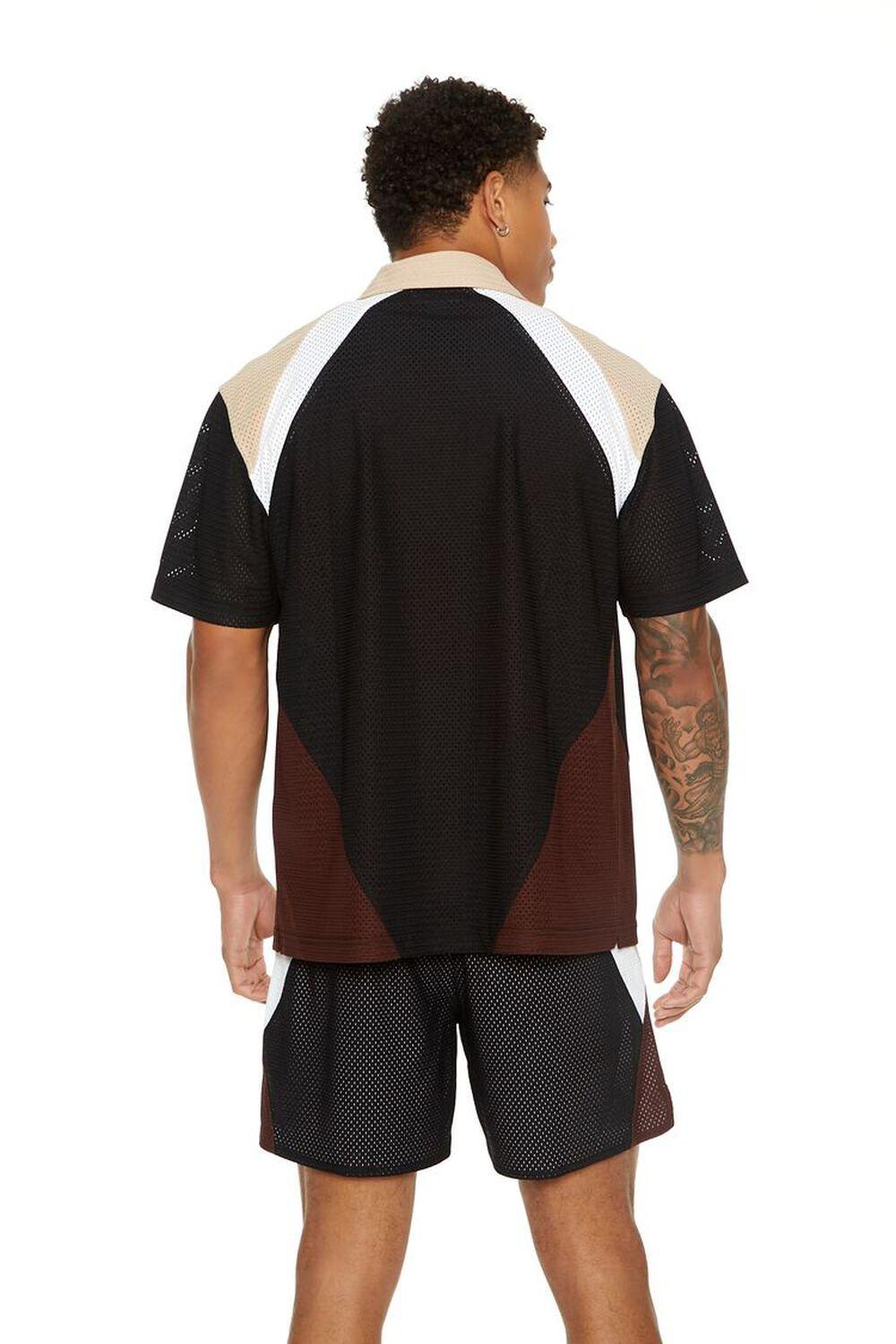 Mesh Colorblock Shirt | Forever 21 Product Image
