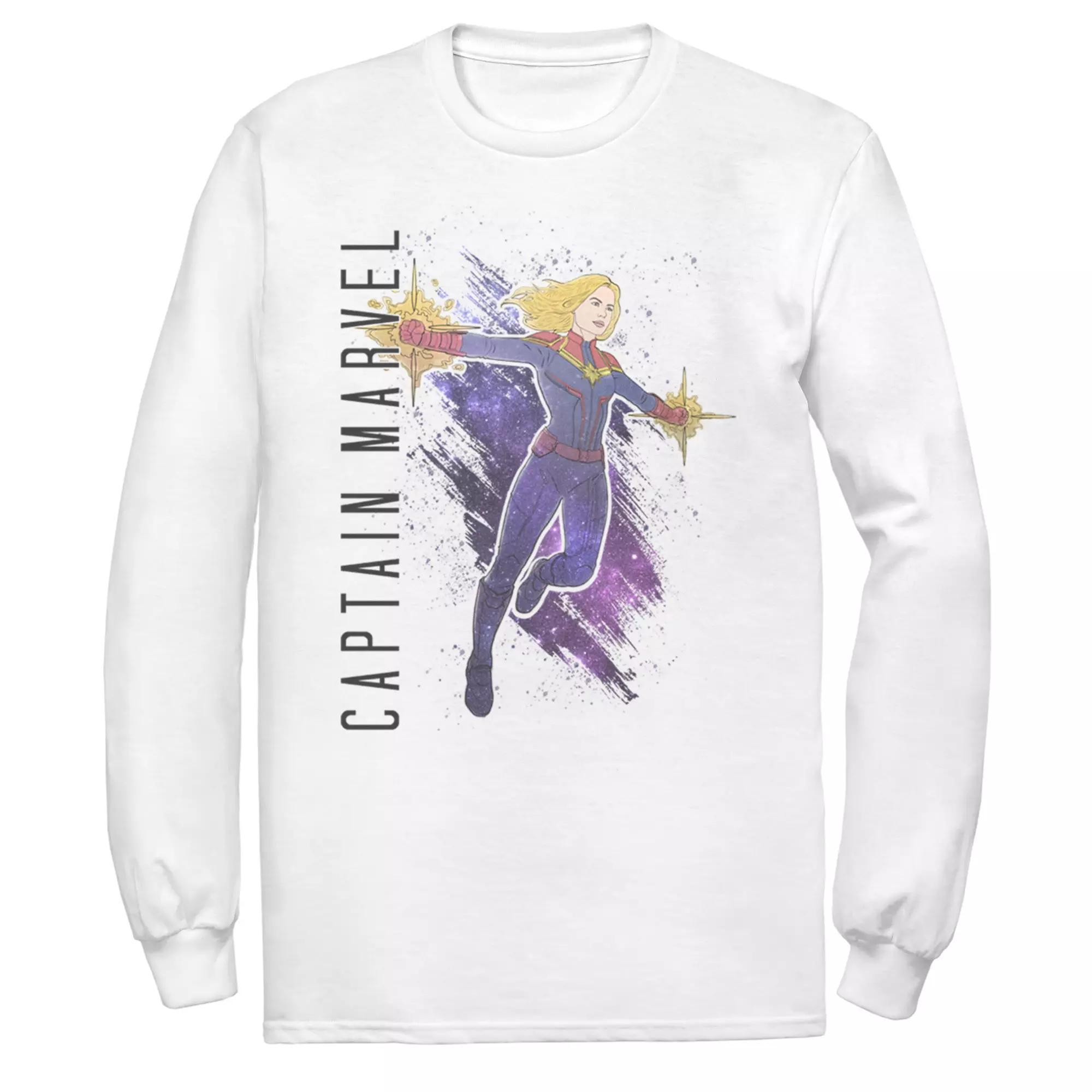 Men's Marvel Avengers Endgame Captain Marvel Tee, Size: XL, White Product Image