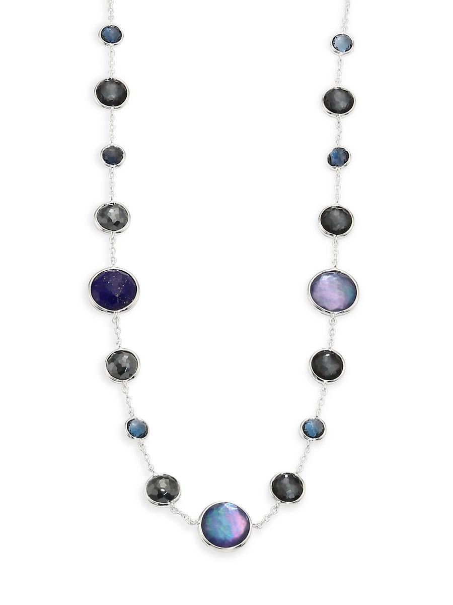 Ippolita Sterling Silver Lollipop Lollitini Blue Gemstone Long Necklace, 36 Product Image