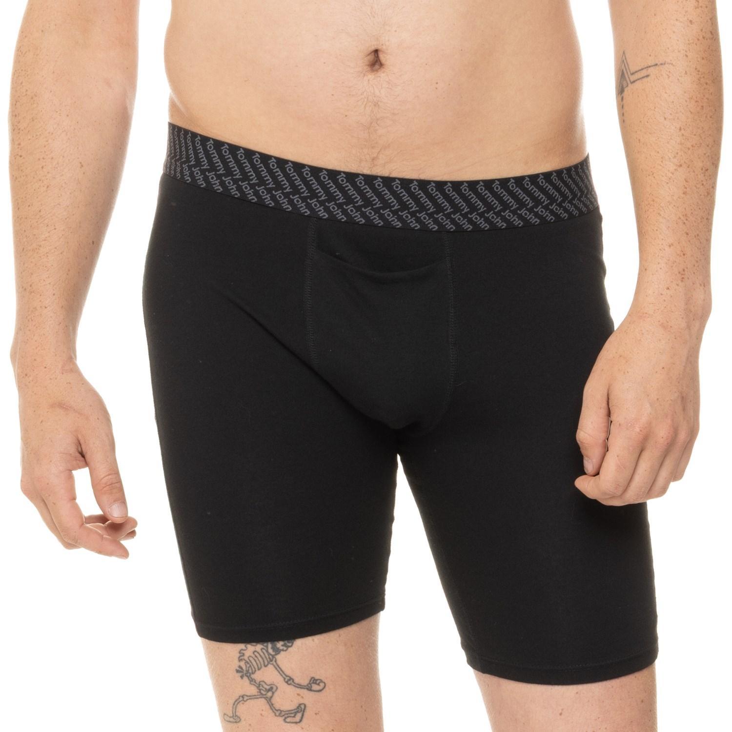 Tommy John Stretch Cotton Basics Boxer Briefs - 2-Pack, 8” Product Image