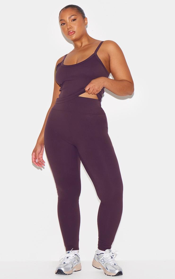 Dark Plum Ultimate Sculpt Strappy Gym Vest Product Image