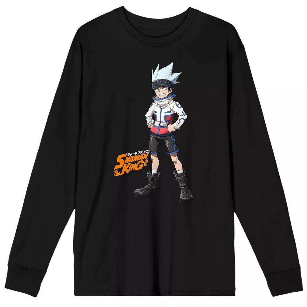 Men's Shaman King Horohoro Long Sleeve Tee, Size: Small, Black Product Image