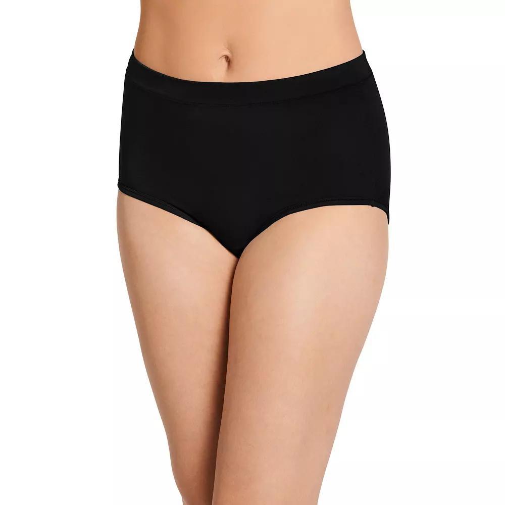 Womens Jockey Cotton Stretch Brief Panty 1556, Gray Grey Product Image