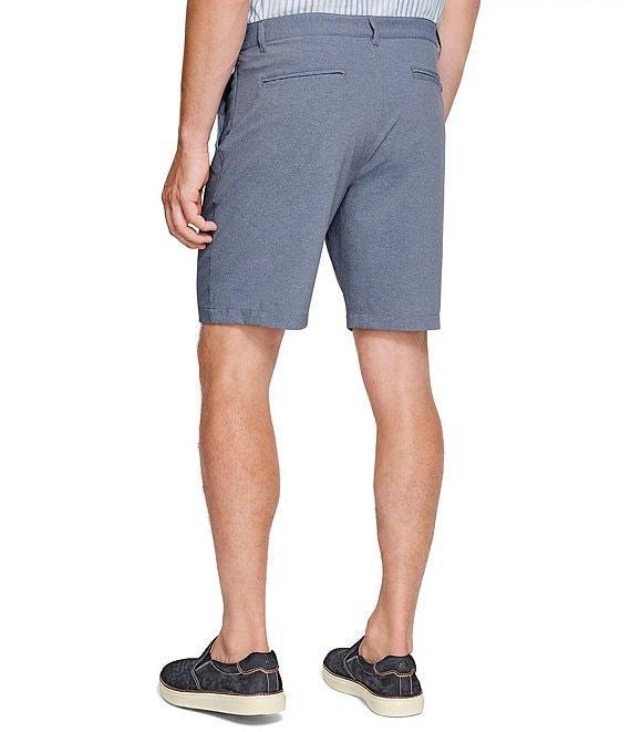 Johnston & Murphy XC4 Performance Stretch Heathered Flat Front 9#double; Inseam Shorts Product Image