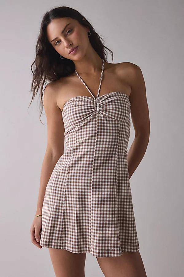 Kimchi Blue Cate Y-Neck Halter Mini Dress Womens at Urban Outfitters Product Image