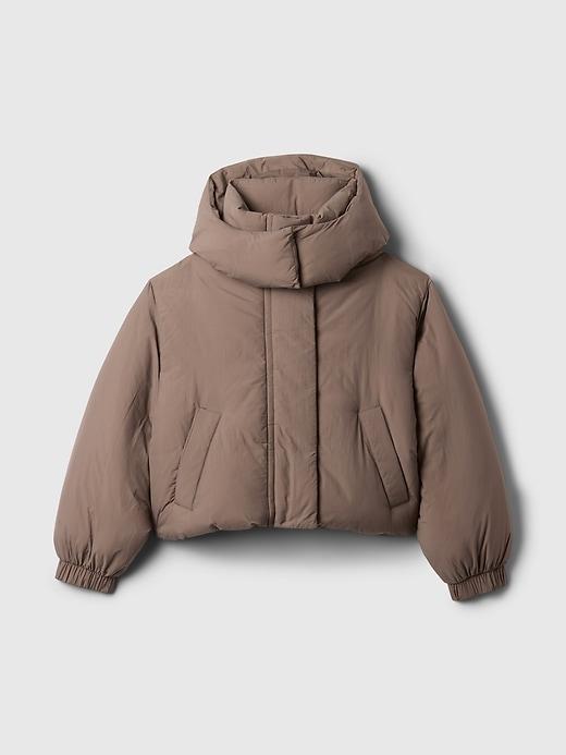 Cropped Duvet Wrap Puffer Jacket Product Image