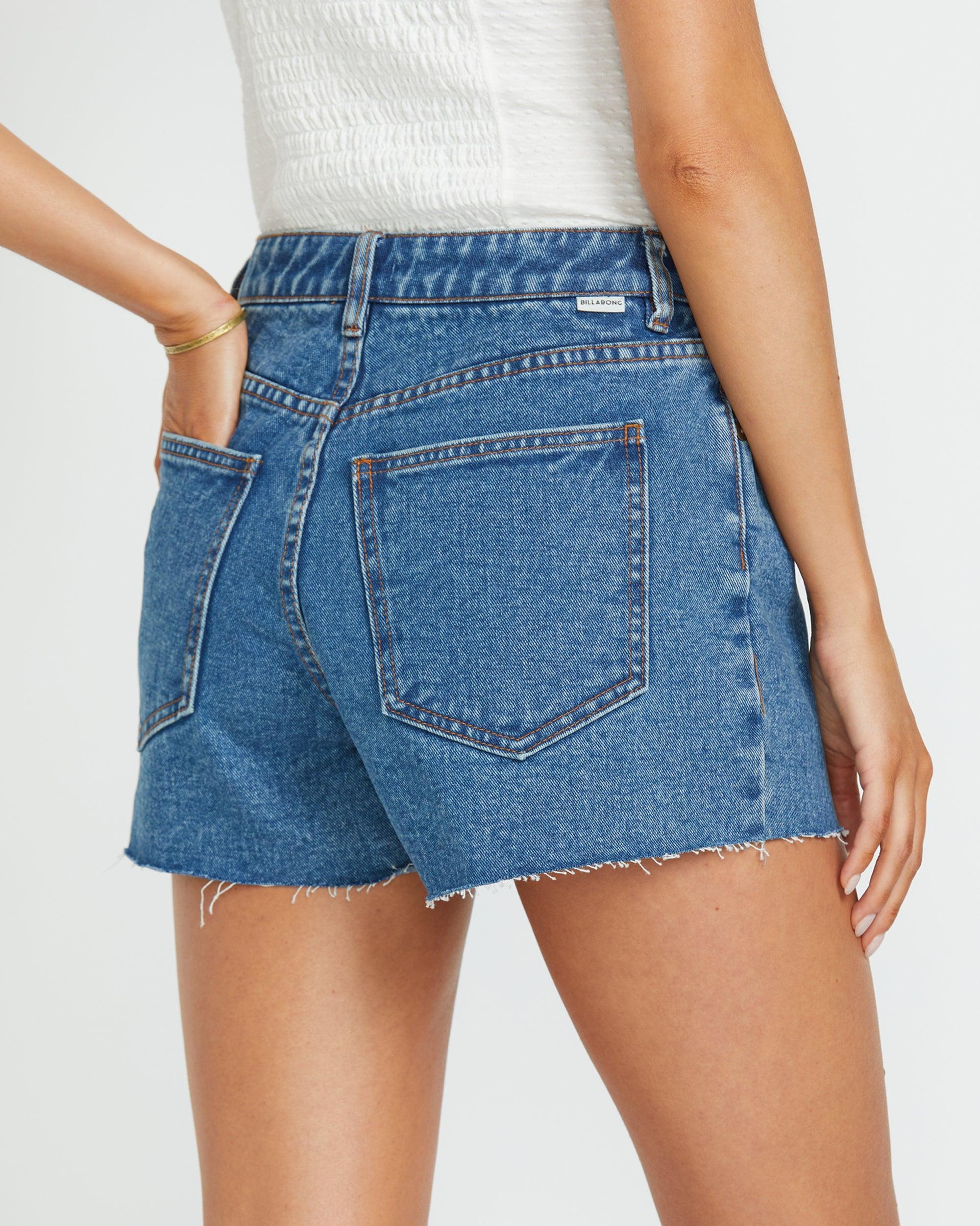 High Tides Denim Shorts - Deep Sea Female Product Image