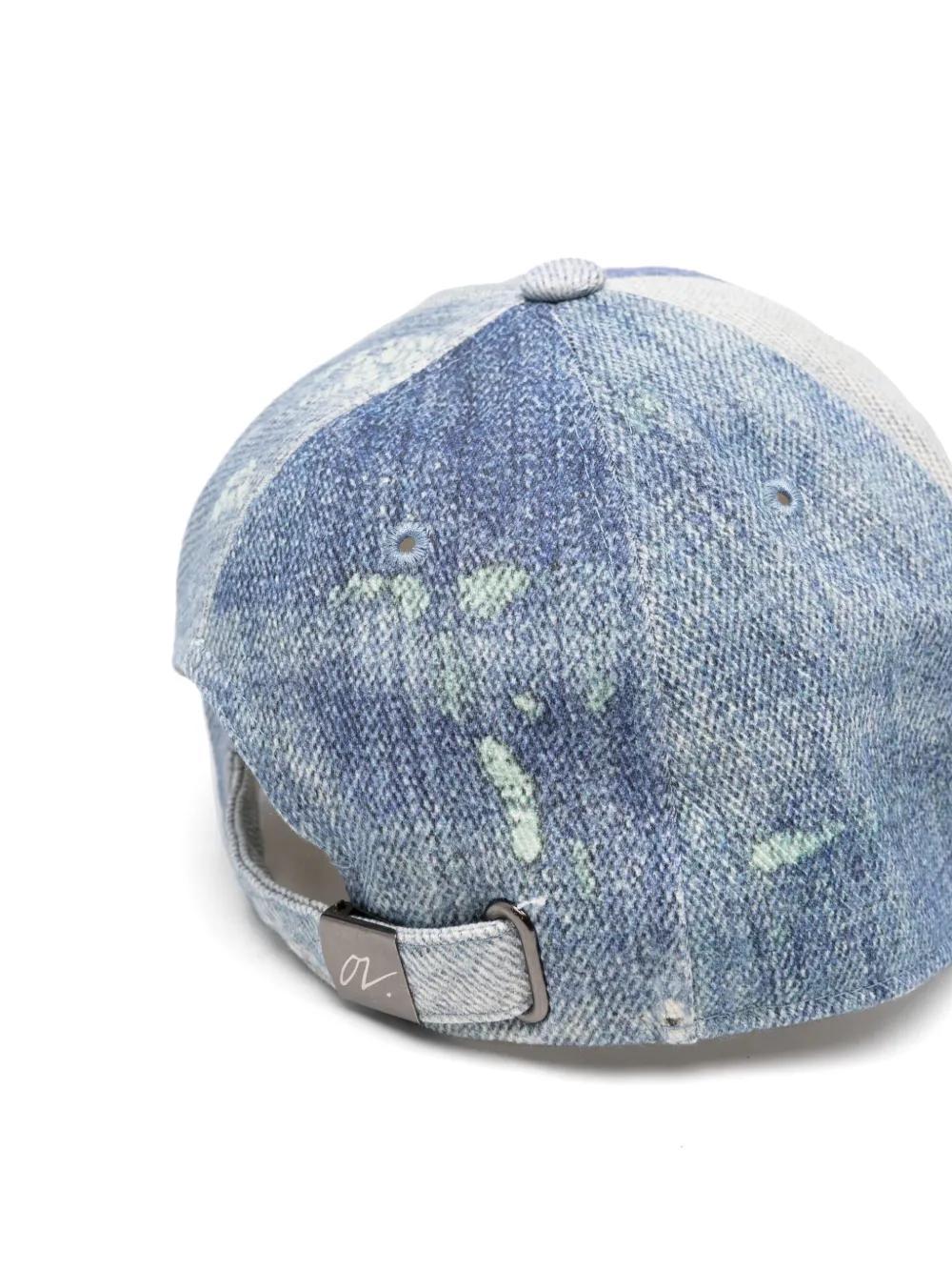 OUR LEGACY Denim-print Cap In Blue Product Image