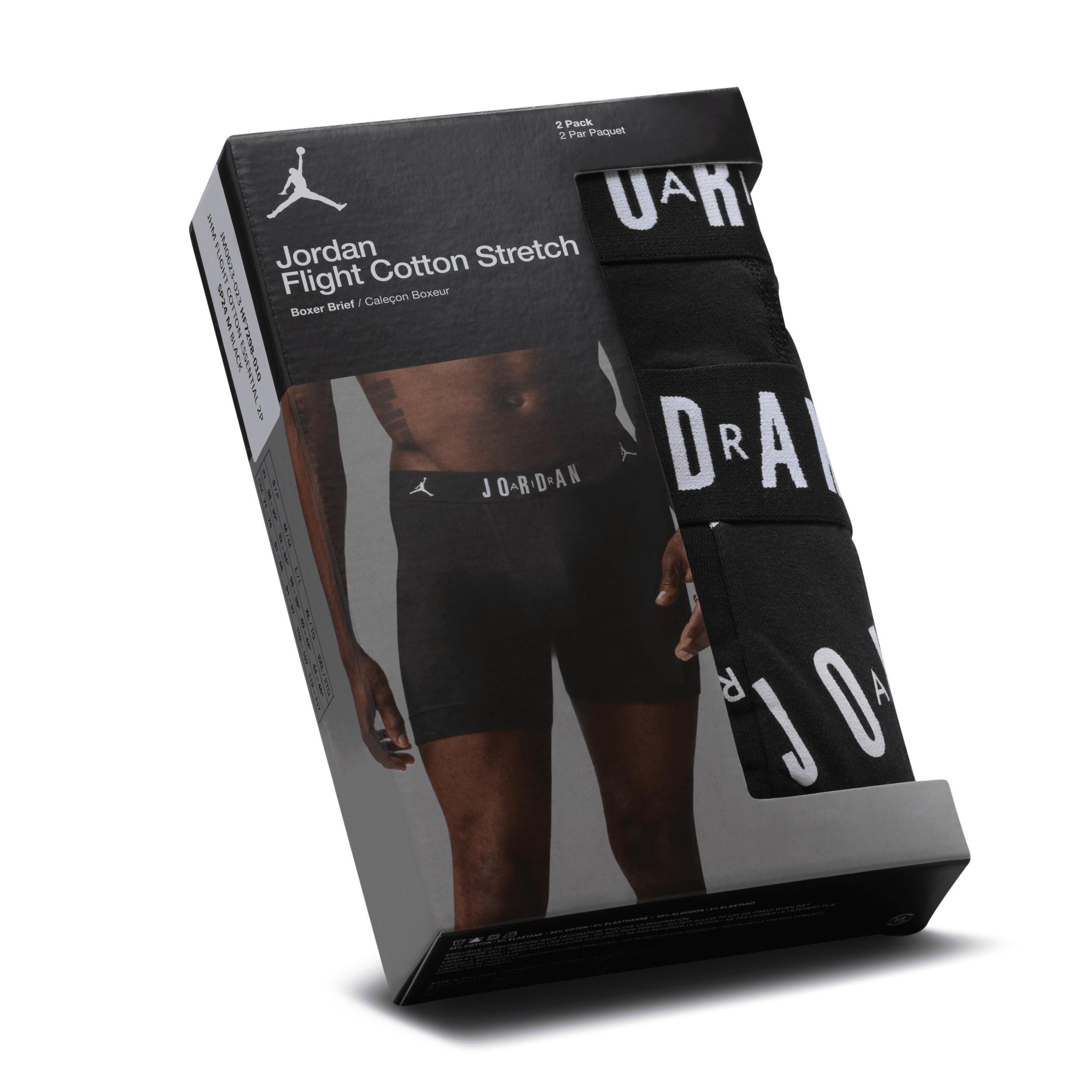 Jordan Dri-FIT Cotton Essentials Men's Flight Boxer Briefs (2-Pack) Product Image