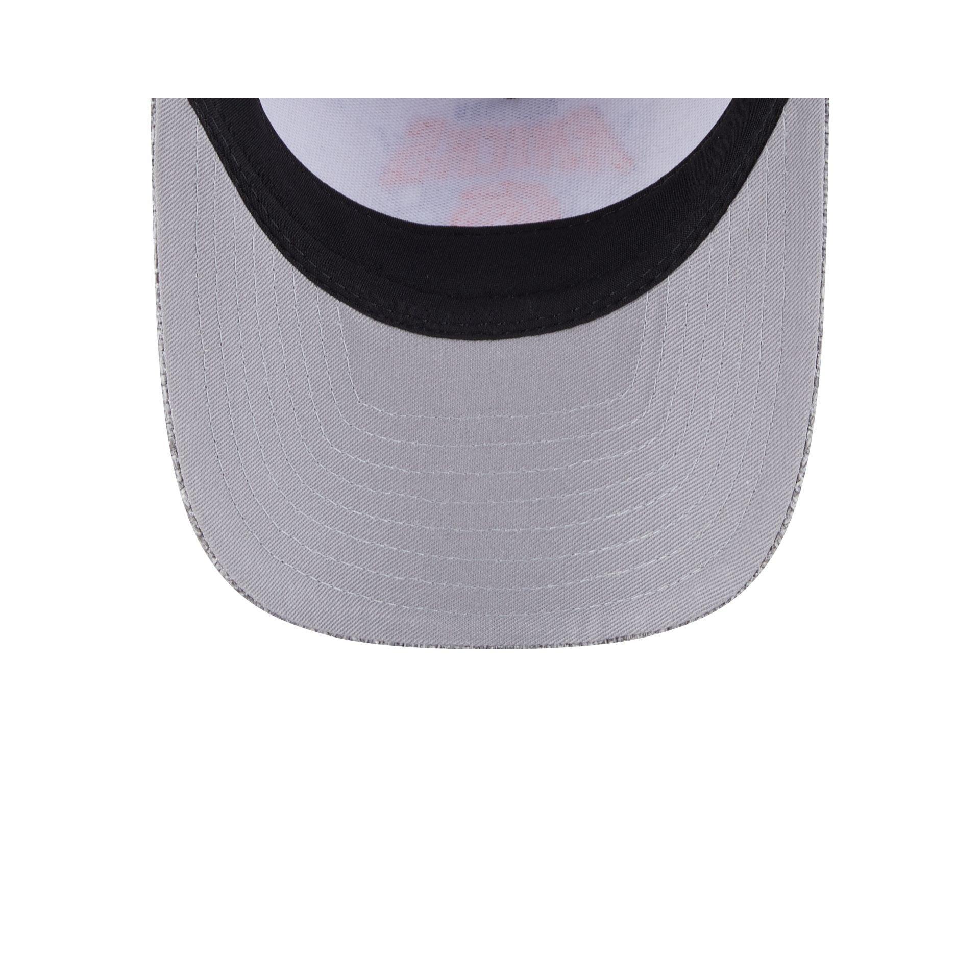 New York Knicks Cotton Weave Gray 9FORTY M-Crown A-Frame Snapback Hat Male Product Image