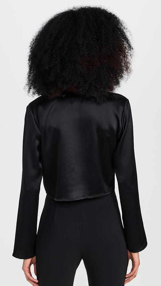 Leset Barb Long Sleeve Tie Top | Shopbop Product Image
