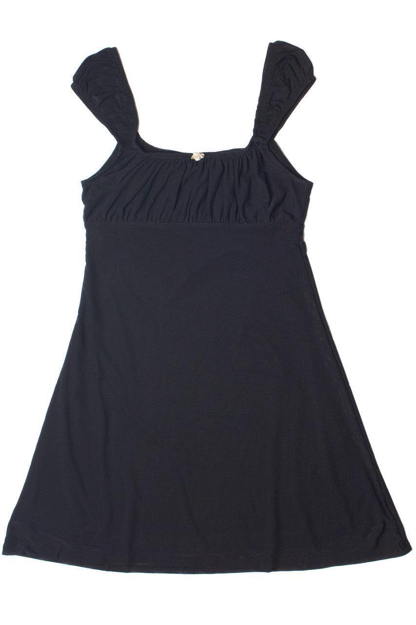 Satin Rose Mesh Babydoll Dress Product Image