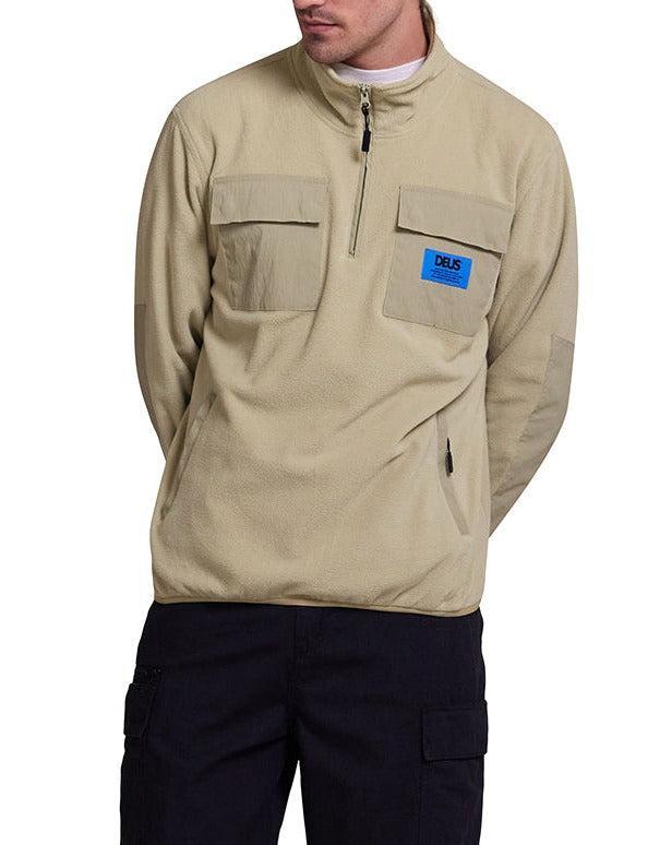 Section Zip Neck Fleece - Sage Green Product Image