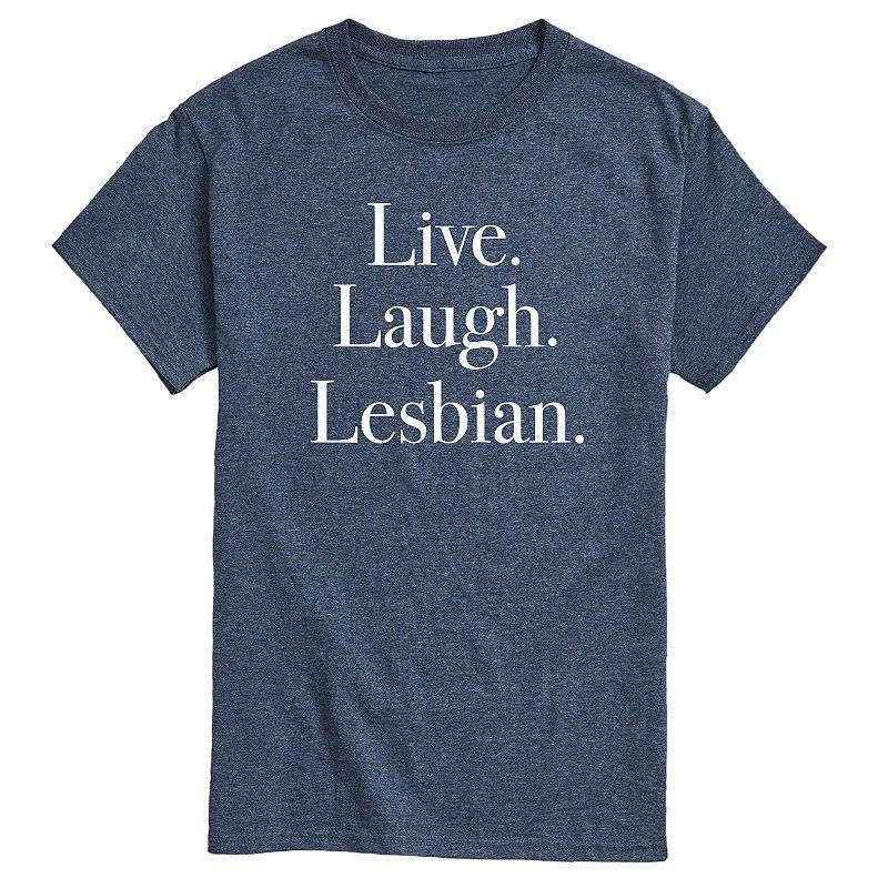 Mens Live Laugh Lesbian Graphic Tee Product Image