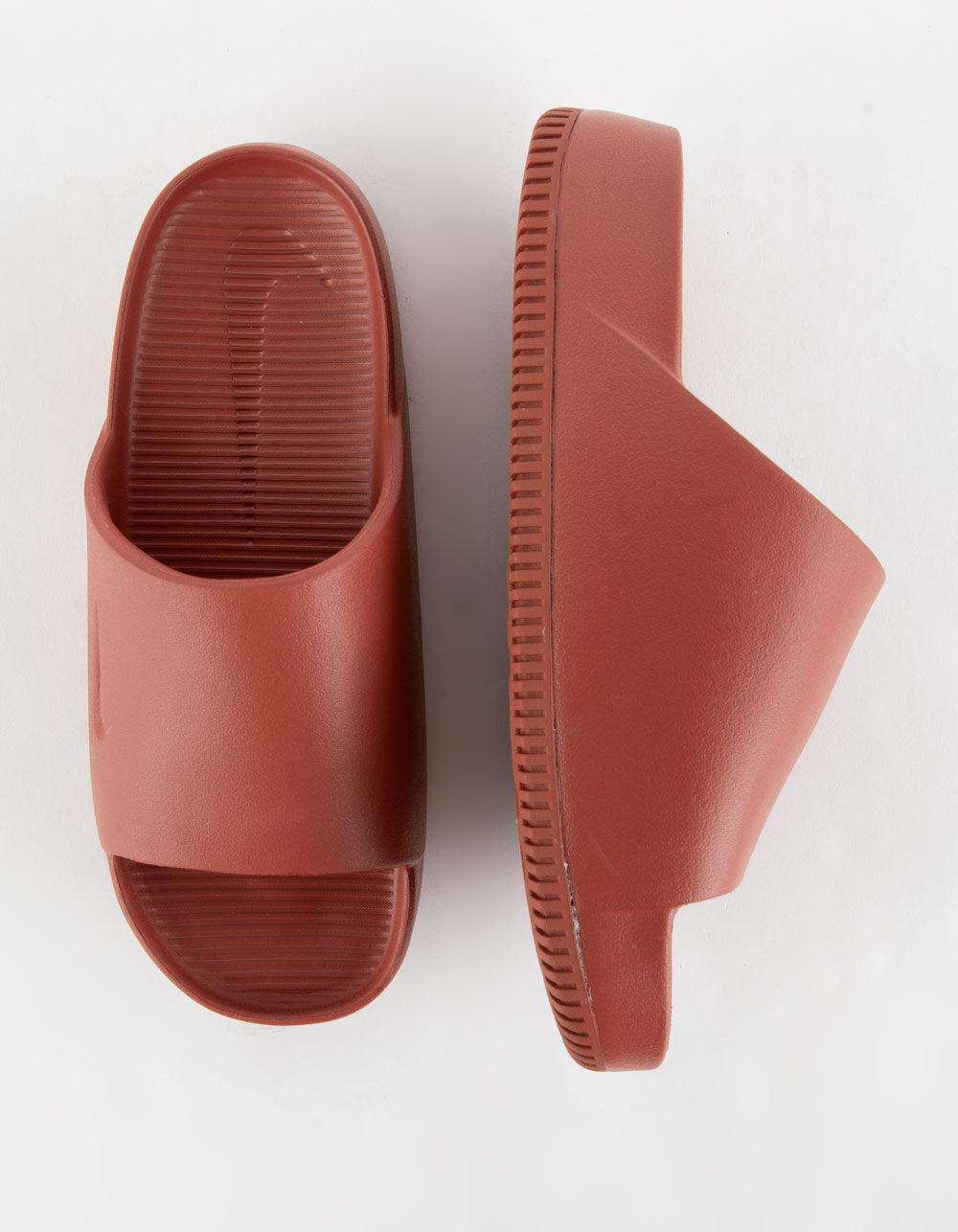NIKE Calm Womens Slide Sandals - WHITE Product Image