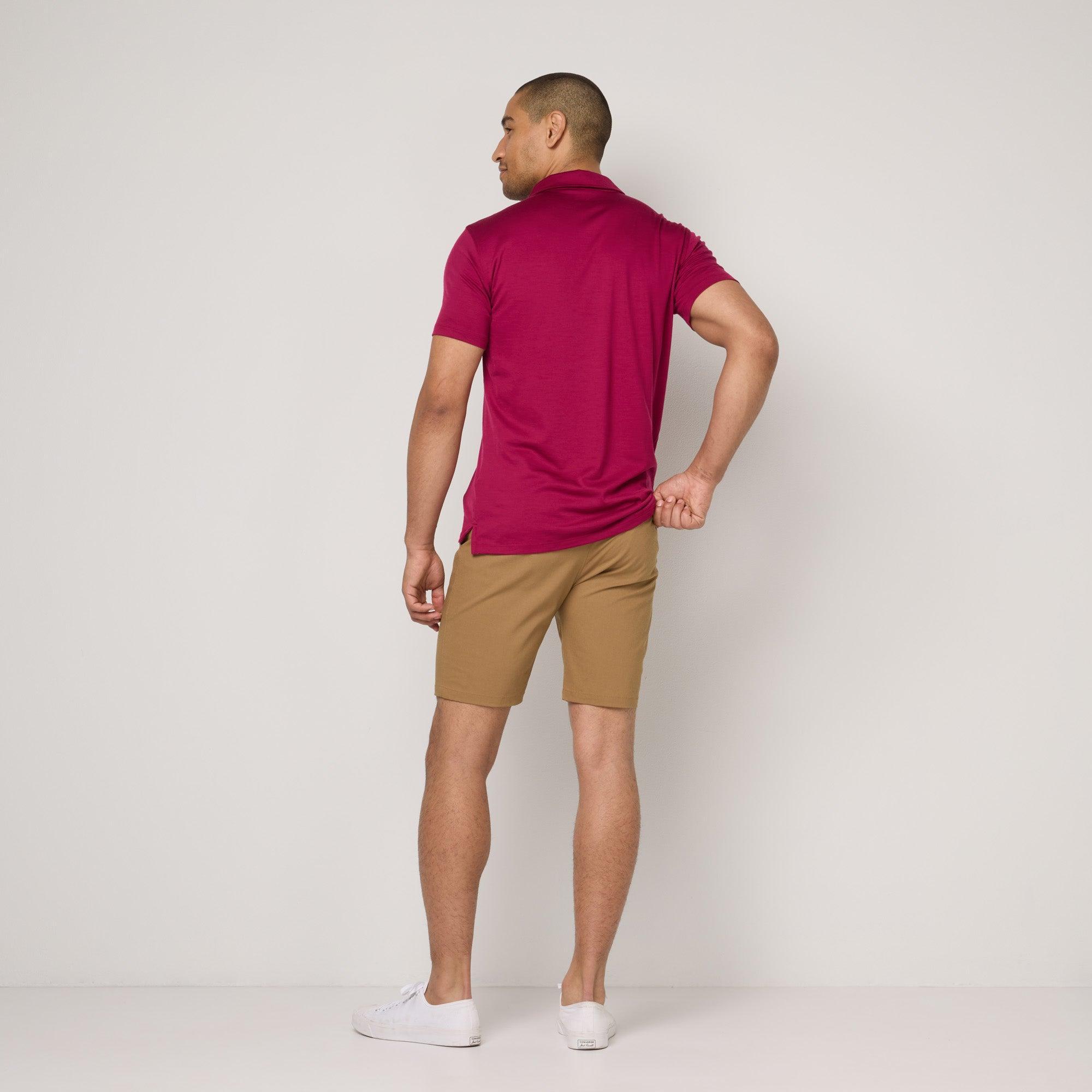 Merino Wool Polo | Cerulean Blue Product Image