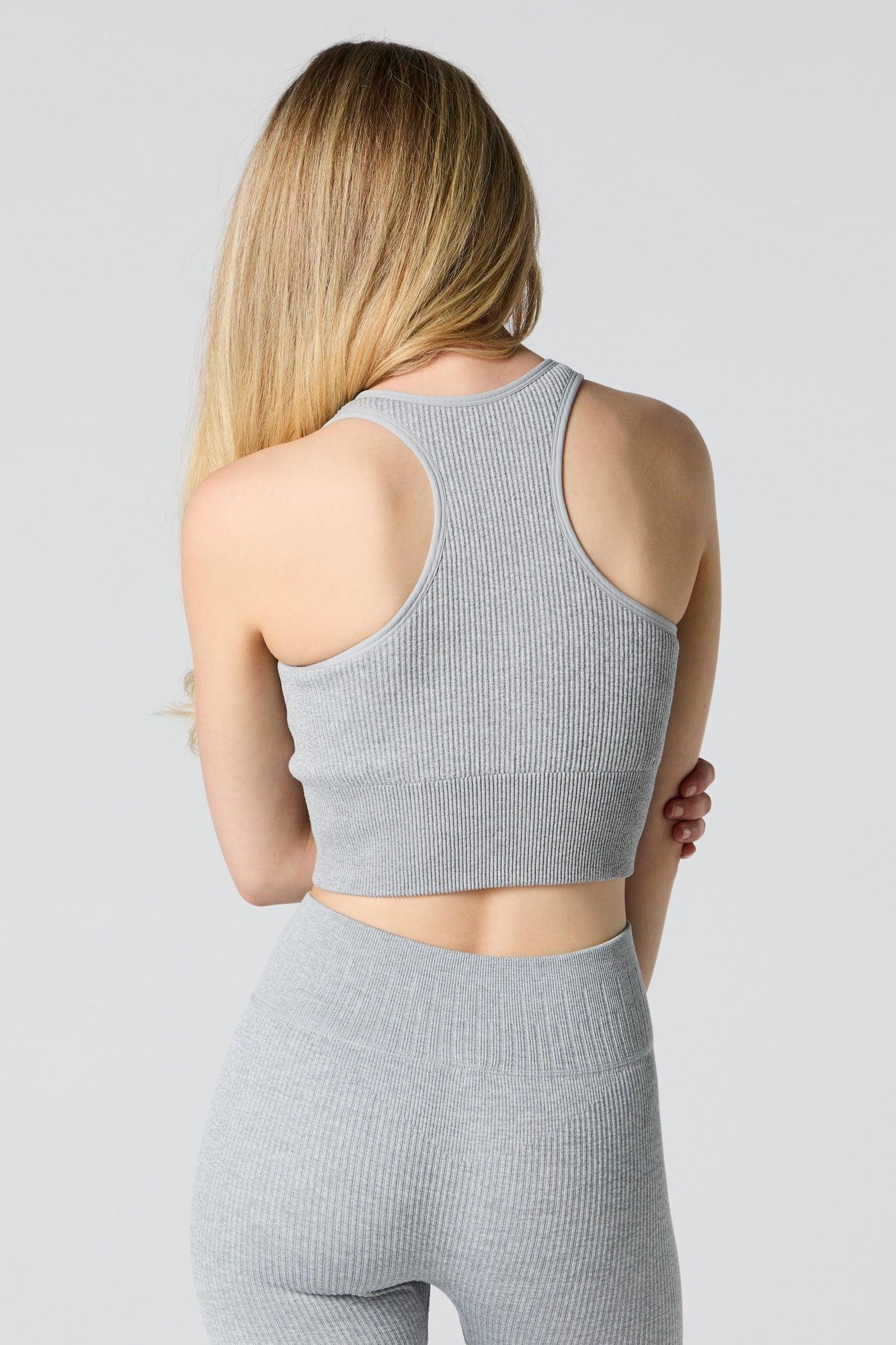 Active Seamless Ribbed Cropped Tank Female Product Image