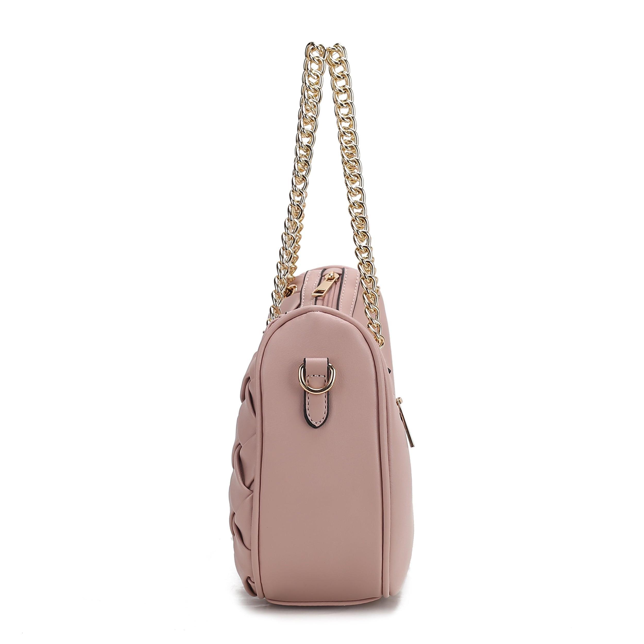 MKF Collection Women's Solari Braided Chain Shoulder Bag Female Product Image