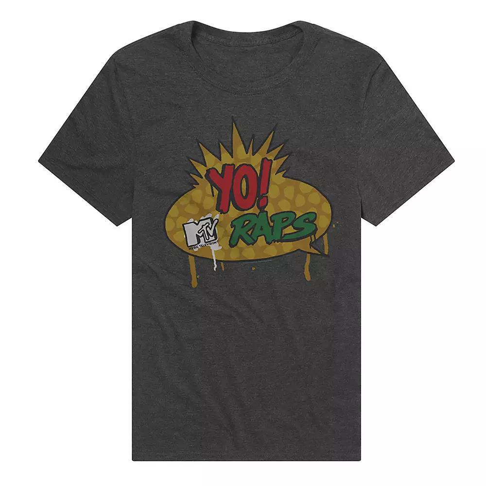 Men's Yo! MTV Raps Logo Graphic Tee, Size: Medium, Grey Product Image