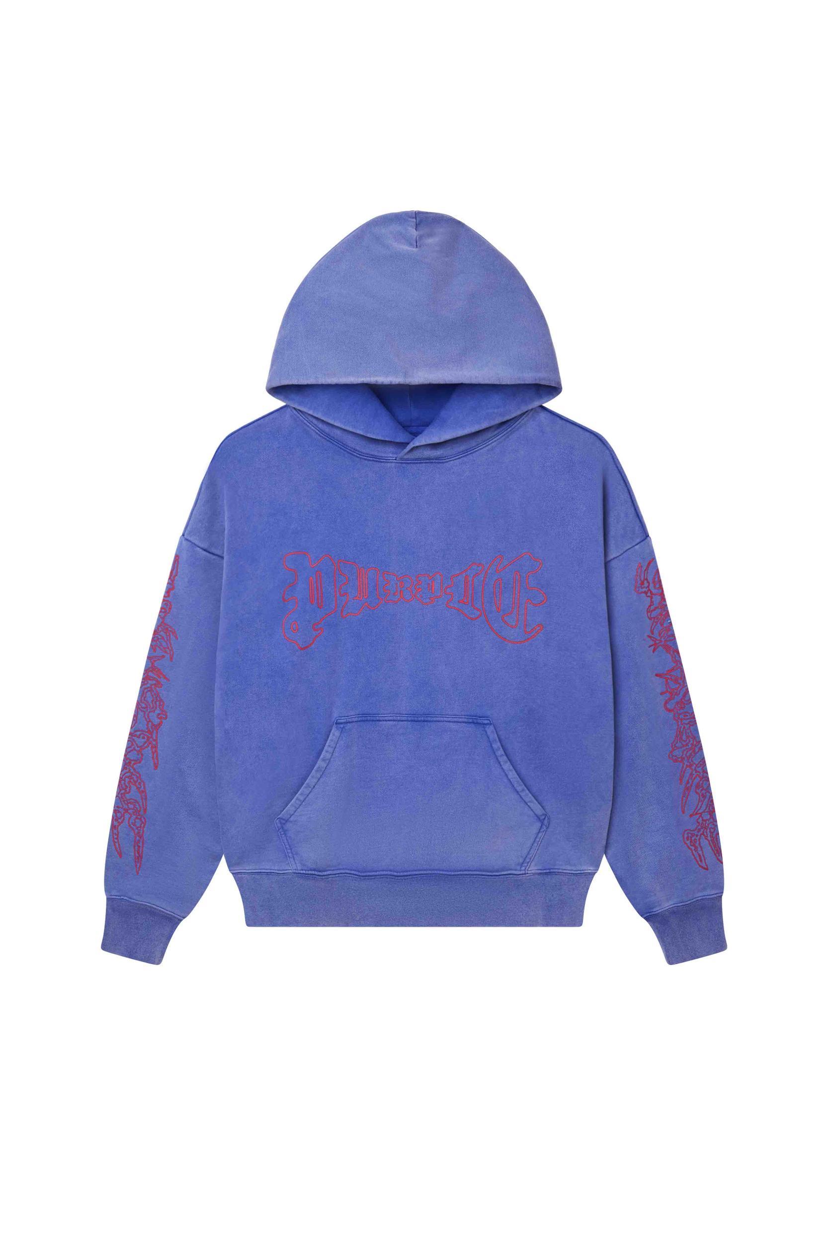 Purple Brand Arched Gothic Hoodie Product Image