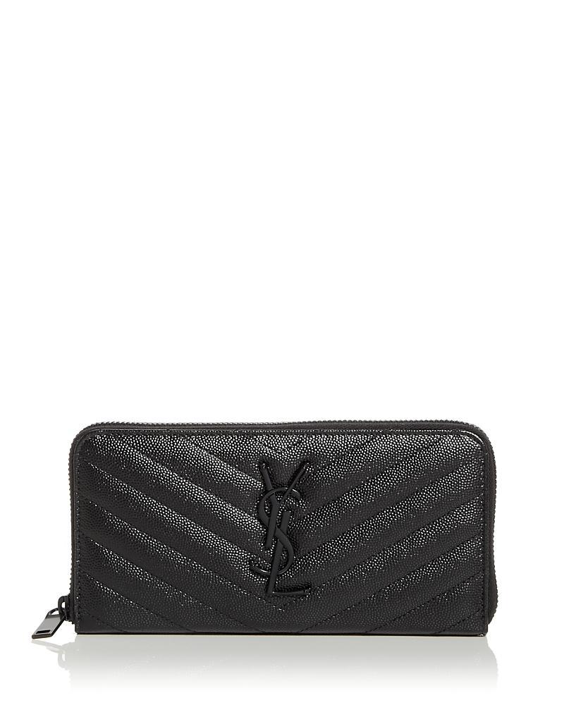 Saint Laurent Monogram Quilted Leather Continental Zip Wallet Product Image