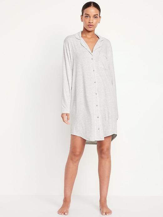 Knit Jersey Sleep Shirt Product Image