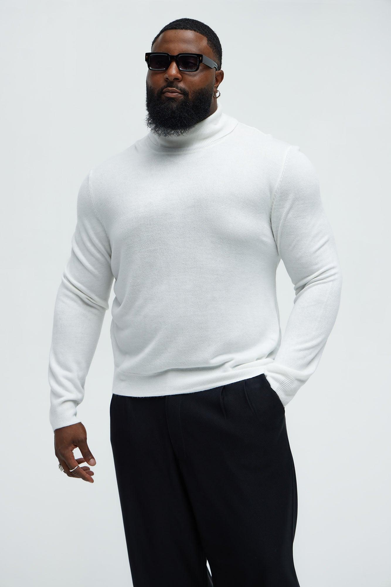 DeAngelo Turtleneck Sweater - Off White Product Image