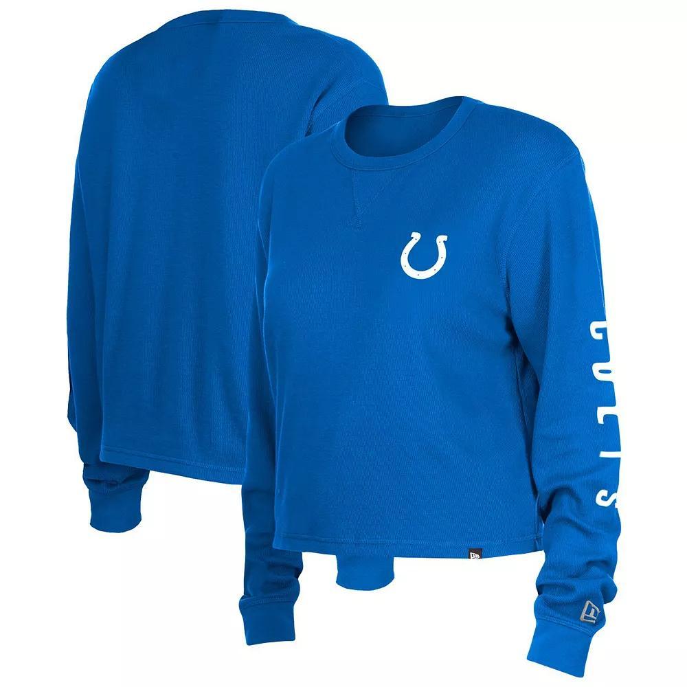 Women's New Era  Cardinal Arizona Cardinals Thermal Crop Long Sleeve T-Shirt, Size: Medium, Red Product Image