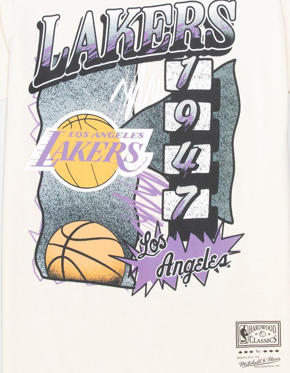 MITCHELL & NESS Los Angeles Lakers Overspray Mens Tee Product Image