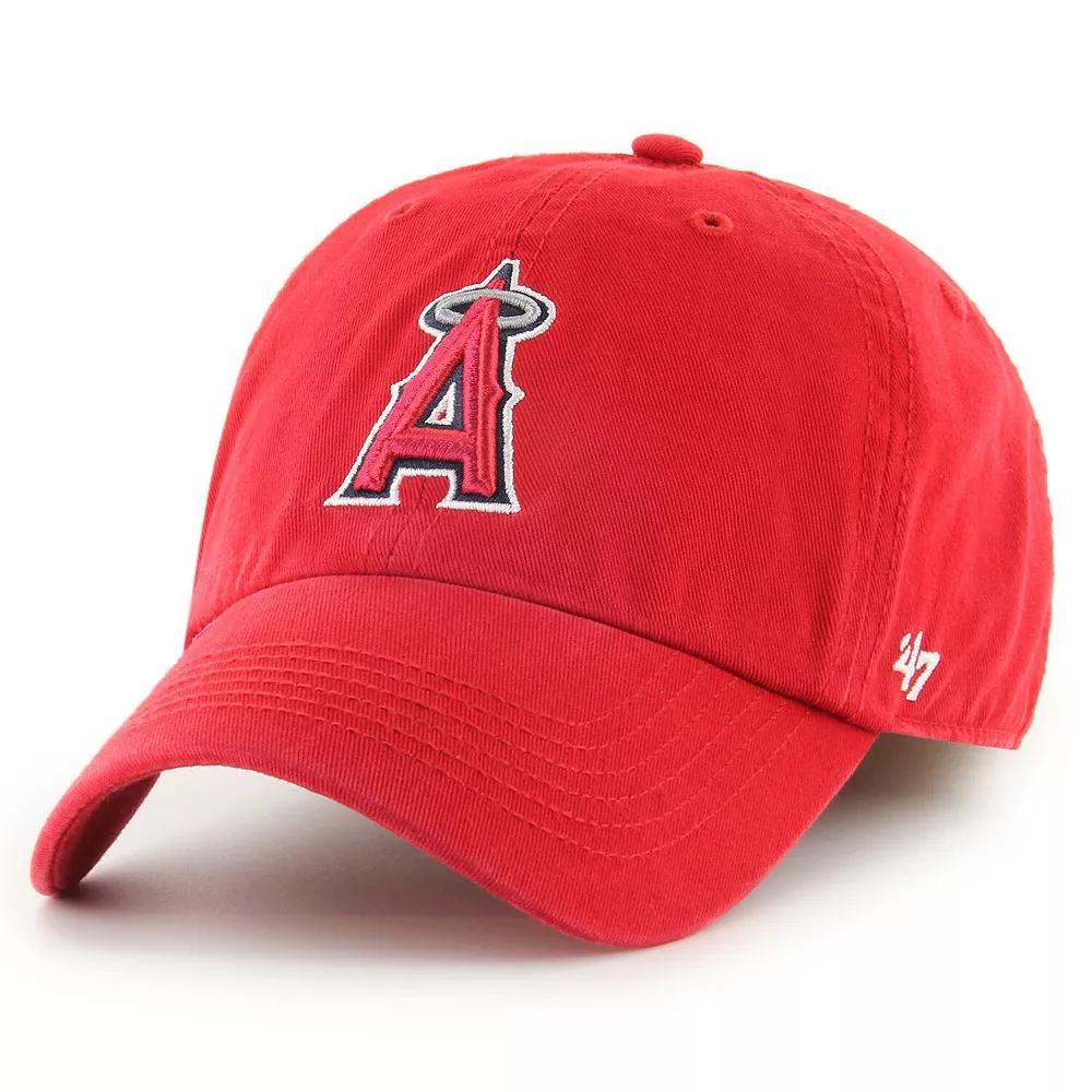 Men's '47 Red Los Angeles Angels Franchise Logo Fitted Hat, Size: Large Product Image