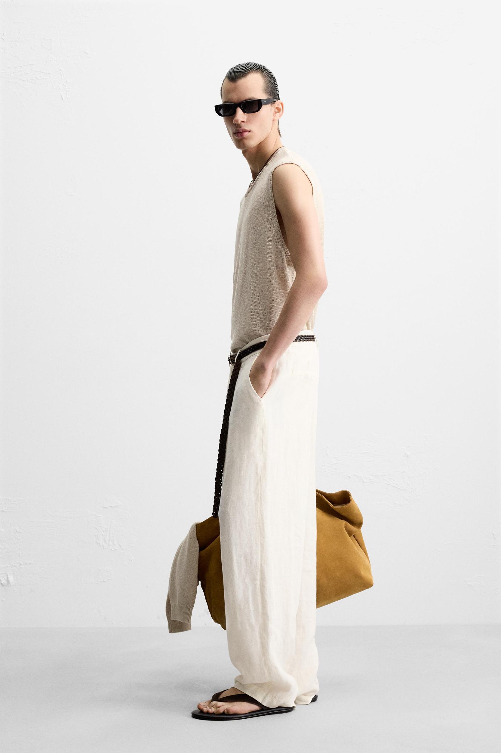 LINEN KNIT T-SHIRT Product Image