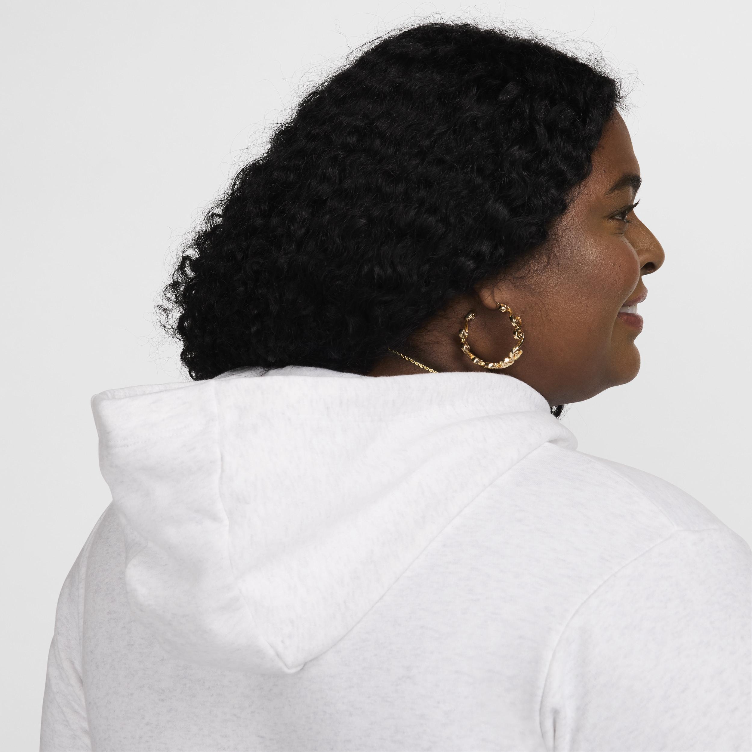 Plus Size Nike Sportswear Club Fleece Hoodie, Women's, Size: 2XL, Birch Grey Product Image
