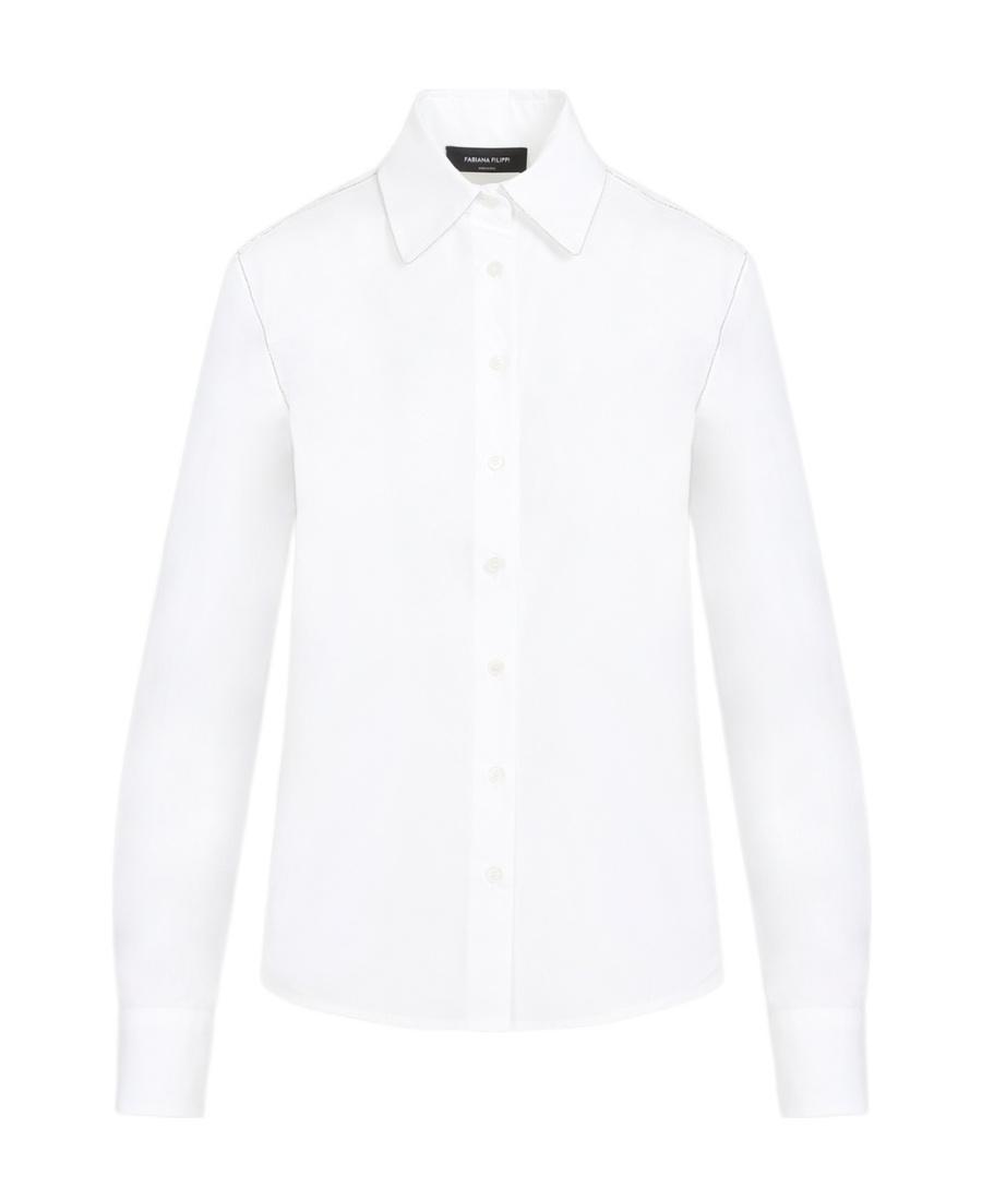 FABIANA FILIPPI Beaded Poplin Shirt In White Product Image