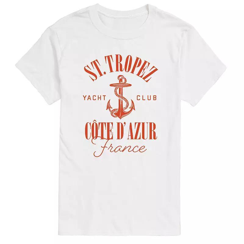 Big & Tall St. Tropez Yacht Club Graphic Tee., Mens Product Image