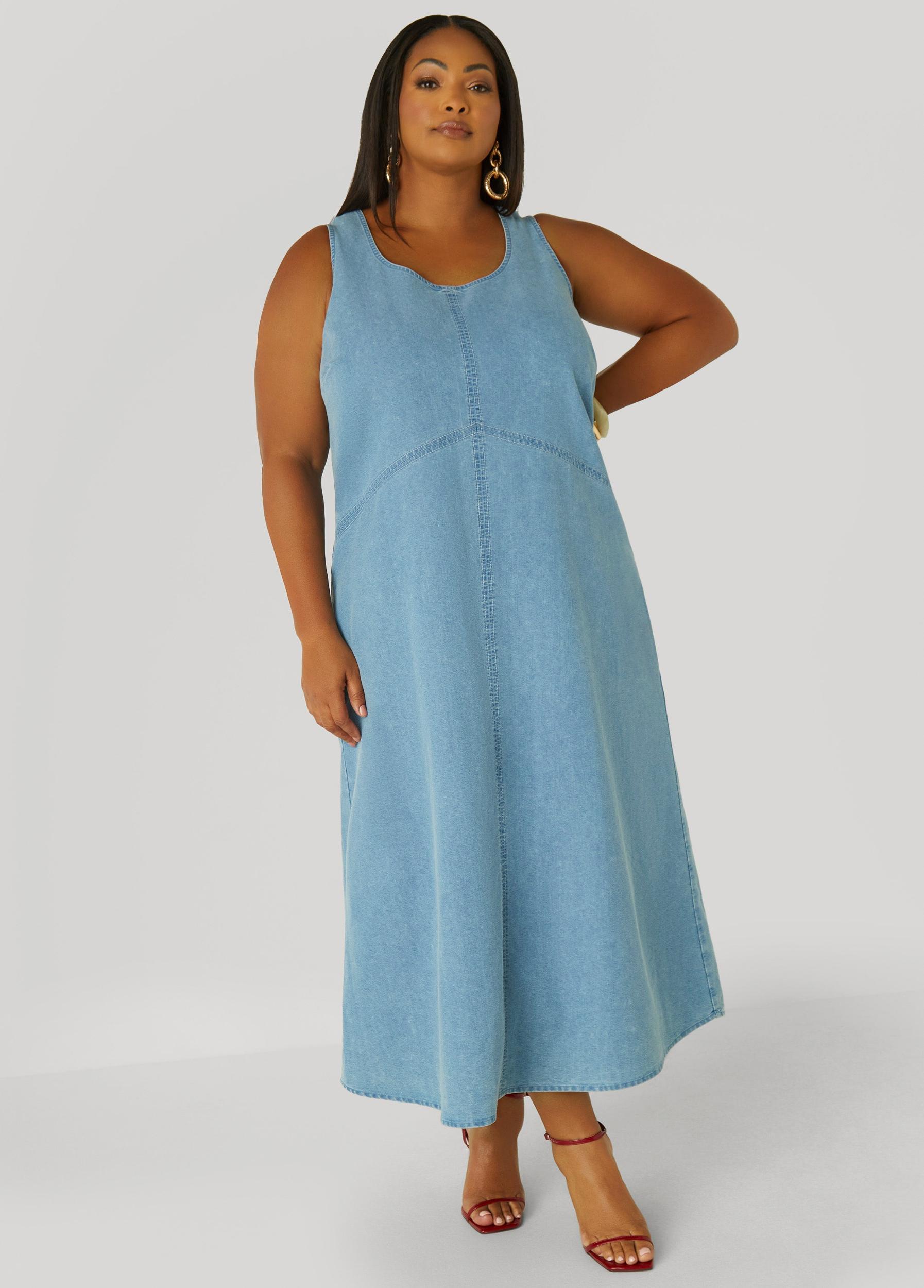 Chambray Maxi Dress Product Image