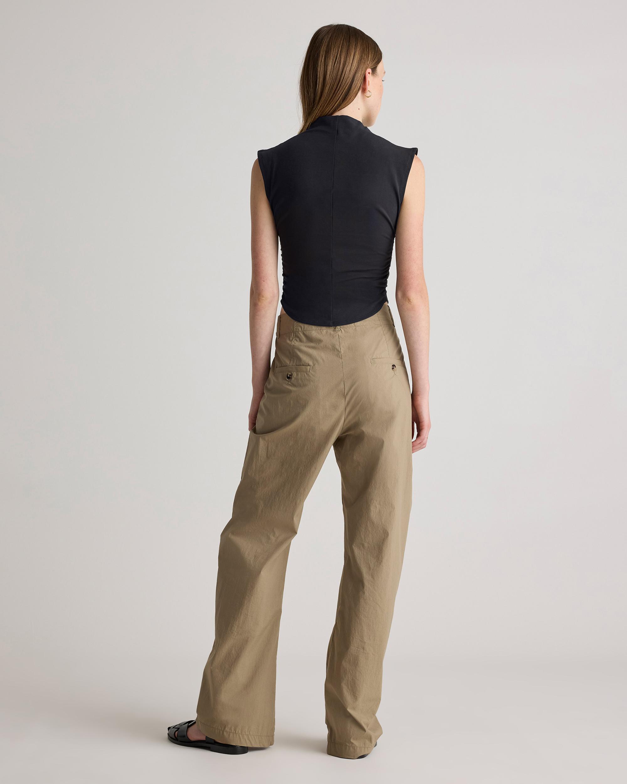 Quince | Women's Stretch Cotton Jersey Sleeveless Mock Neck Top Size XS, Organic Cotton Product Image