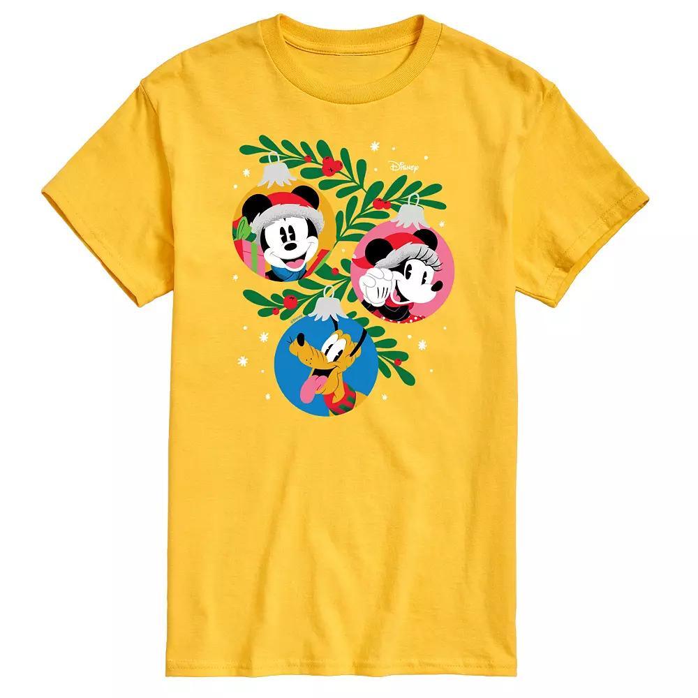 Disney's Mickey Mouse & Friends Men's Ornaments Graphic Tee, Size: Small, Black Product Image